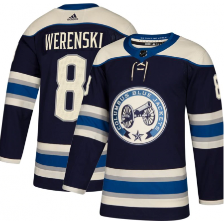 Columbus Blue Jackets Dresy Zach Werenski 8 Alternate 2018-2019 Adidas Authentic - Pánské